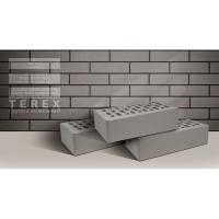 Облицовочный кирпич Terex одинарный 1 НФ Серый гладкий М-175-200
