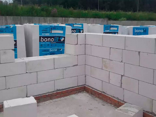 Газобетонные блоки Бонолит D600 600х250х150 перегородочные