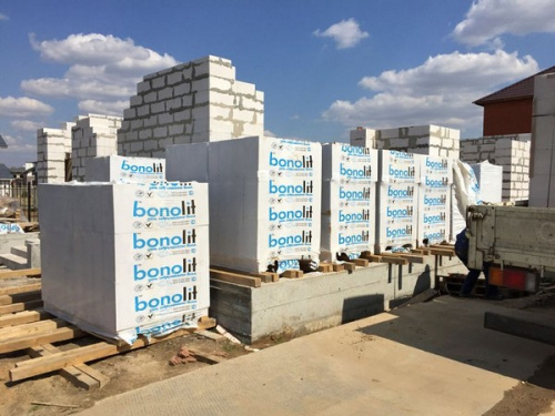 Газобетонные блоки Бонолит D600 600х250х150 перегородочные